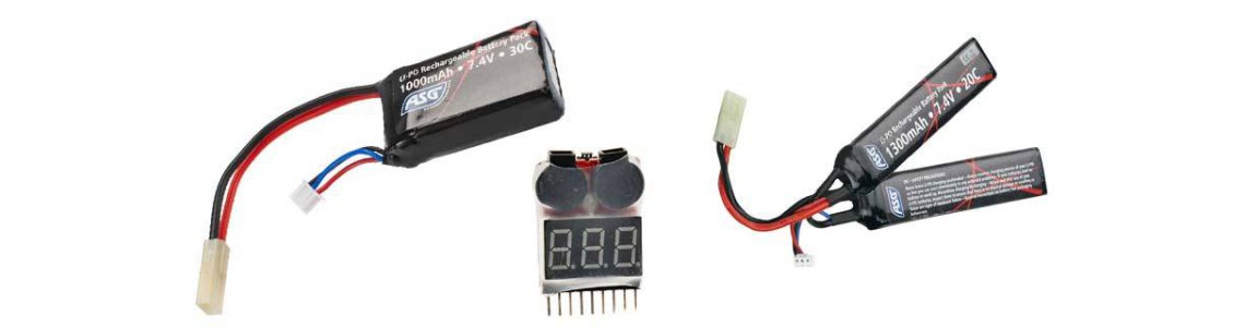 7,4 Volt Li-Po Batteries