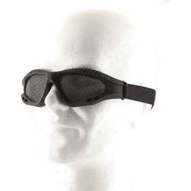 Metal Mesh Goggle Glasses - Black