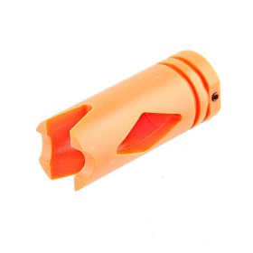 AIP Orange Plastic Flash Hider for 14mm Barrel Thread
