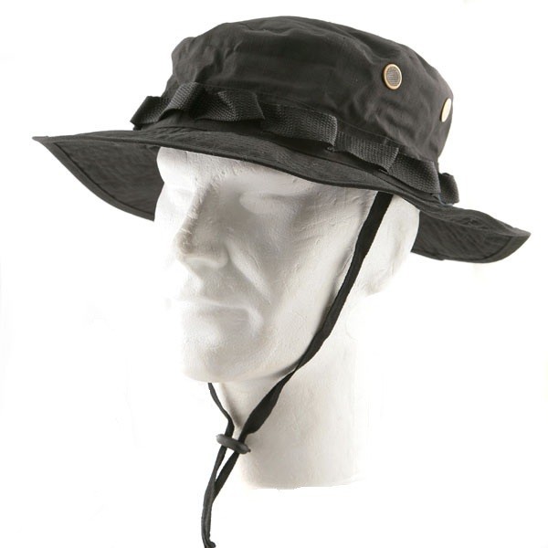 Pentagon Jungle Hat Rip-stop w/ Velcro (Black)