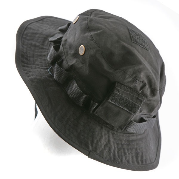 Pentagon Jungle Hat Rip-stop w/ Velcro (Black)