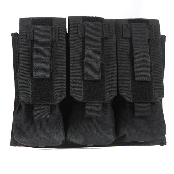 Molle Fast Access Triple Magazine Pouch - Black
