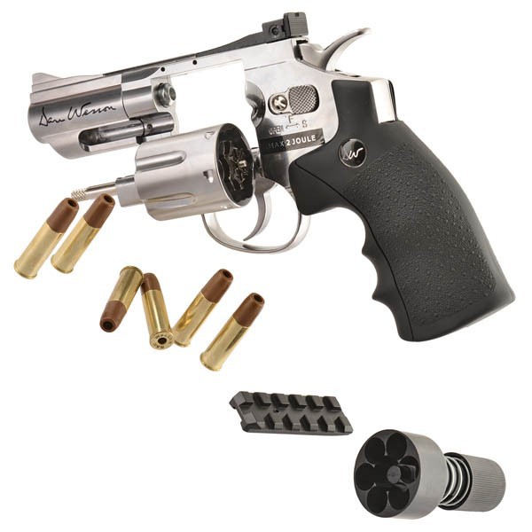 Dan Wesson 2,5 Inch 4,5mm Revolver Silver - Full Metal
