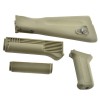 King Arms AK74M Handguard / Grip / Stock - OD