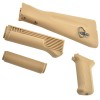 King Arms AK74M Handguard / Grip / Stock - TAN