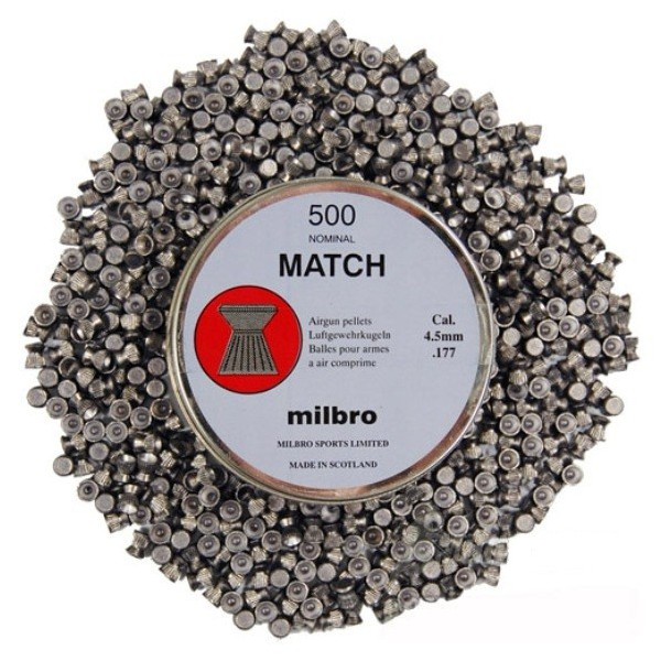 Milbro Pellets .177 (4,5mm) Match 500 pcs