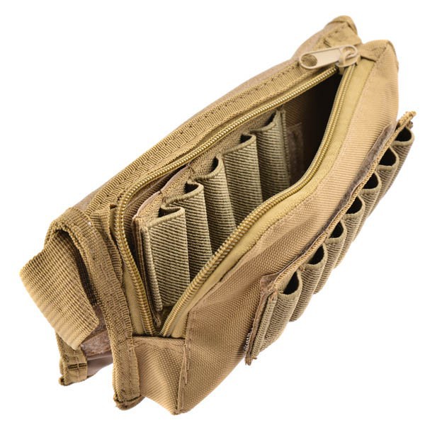 Shotgun Ammo Pouch Cheek Pad - Coyote Brown