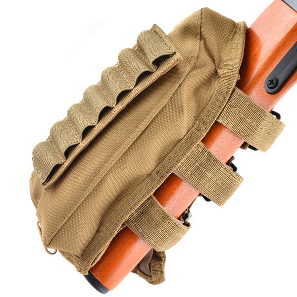 Shotgun Ammo Pouch Cheek Pad - Coyote Brown