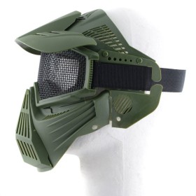Tactical Mask with Net - Olive Drab