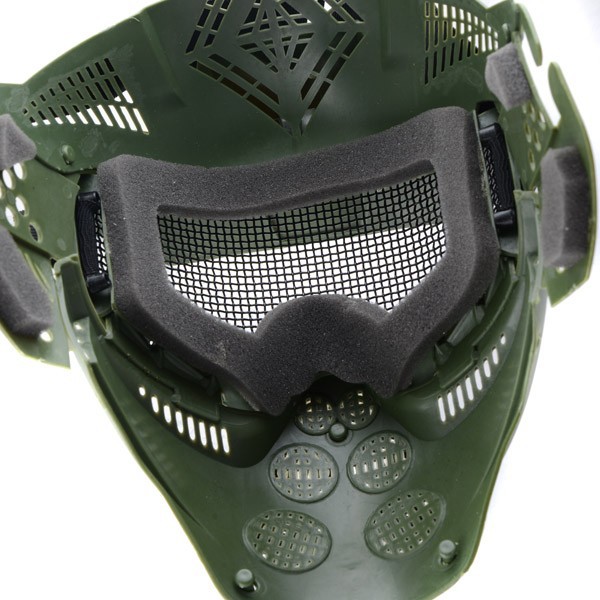 Tactical Mask with Net - Olive Drab
