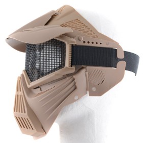 Tactical Mask with Net - Tan