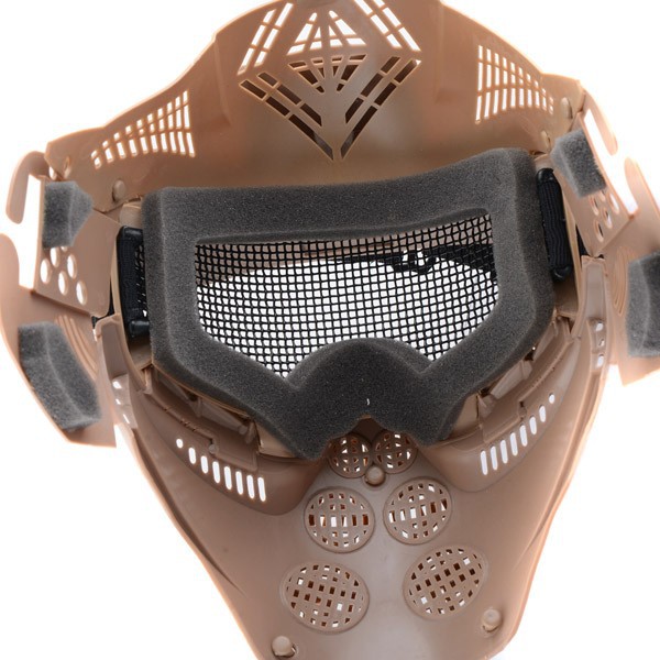 Tactical Mask with Net - Tan
