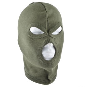 Balaclava Cotton Three Hole - Olive Drab