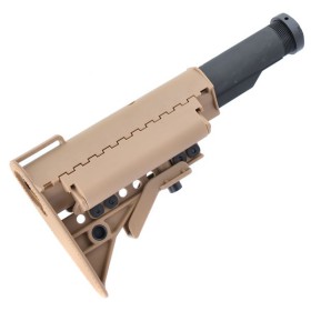 King Arms Carbine MOD Stock with Pipe - TAN
