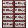 Embroidery Blood Type Patch - Tan