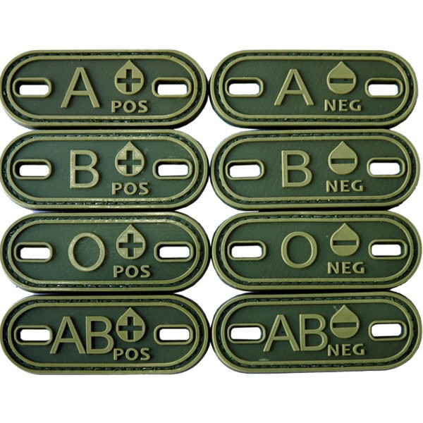 PVC Blood Type Patch - OD
