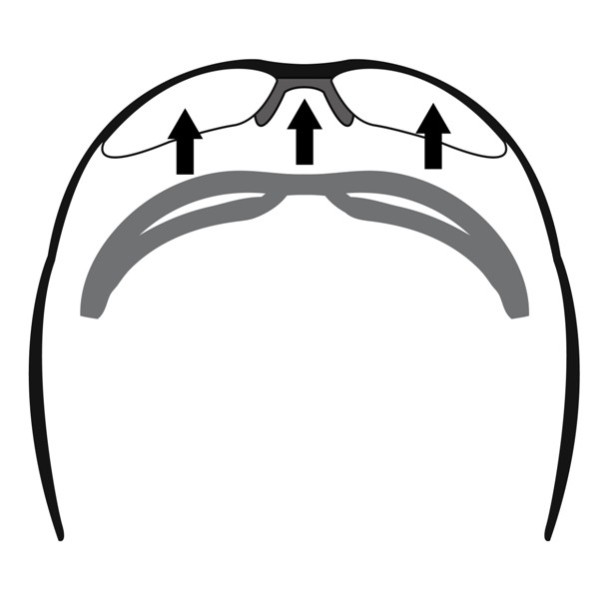 Bertoni AF150 Balistic Glasses (Anti-fog) Yellow