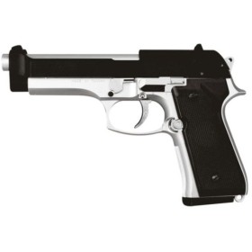 HFC Beretta M92F Spring Pistol - Black / Silver