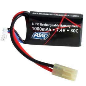 ASG Battery Li-Po - 7,4V 1000mAh 30C - PEQ