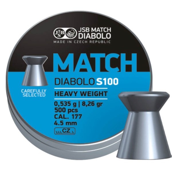 JSB Match Diabolo S100 4,5mm (0,535g) 500pcs