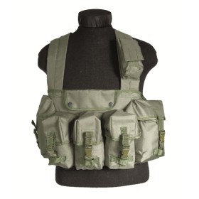Mil-Tec Chest Rig 6 Pocket - Olive