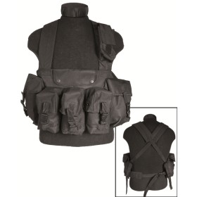 Mil-Tec Chest Rig 6 Pocket - Black