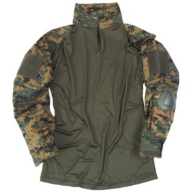 Mil-Tec Tactical Warrior Shirt w/ Elbow Pads - Marpat