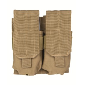 Mil-Tec Double M4/M16 Magazine Pouch - Coyote