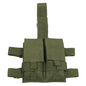 MFH Tactical Leg Double Magazine Pouch - Olive
