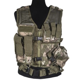 Mil-Tec USMC Crossdraw Tactical Vest - Multicam