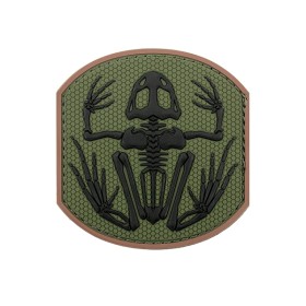 PVC Frog Skeleton Velcro Patch 2