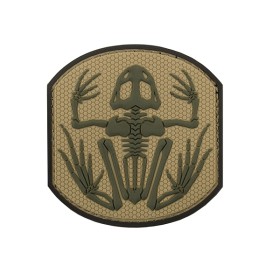 PVC Frog Skeleton Velcro Patch 3