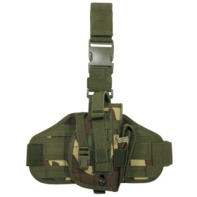 MFH Leg Platform w/ Pistol Holster - Woodland