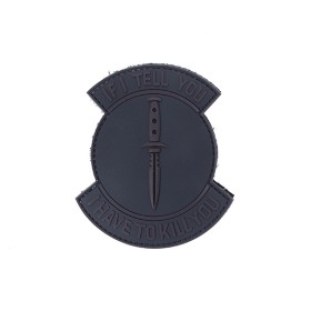 PVC (IF I TELL YOU) Velcro Patch 4