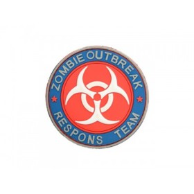 PVC Zombie Outbreak Velcro Patch 3