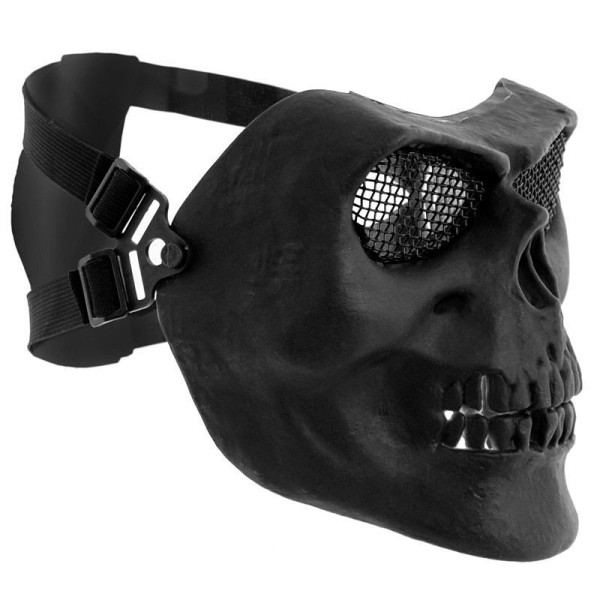 MFH Skull Skeleton Protector Mask - Black