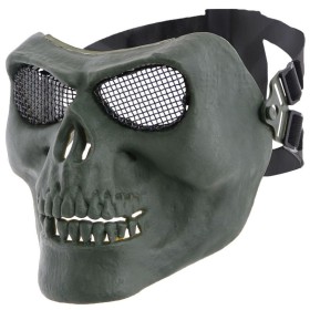 MFH Skull Skeleton Protector Mask - Olive
