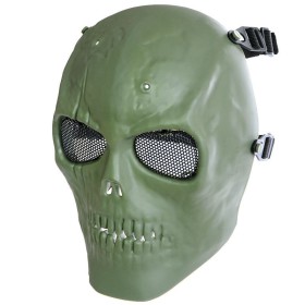MFH Skull Skeleton Full Protector Mask - Olive