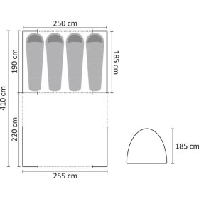 Grasshoppers Pandora Tent (4+4 Persons)