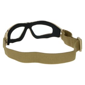 Mil-Tec Commando Air Pro Goggles - Desert / Clear