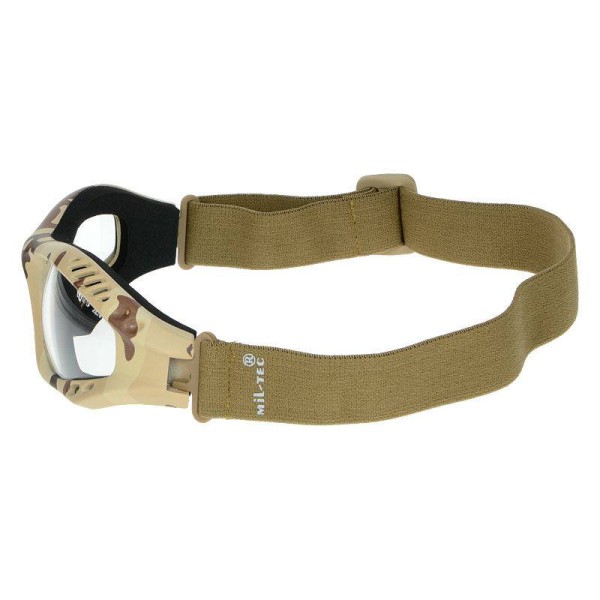 Mil-Tec Commando Air Pro Goggles - Desert / Clear