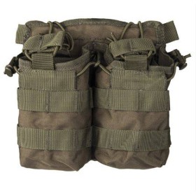 Mil-Tec Open Top Magazine Pouch Double - Olive