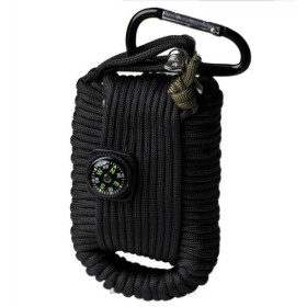 Mil-Tec Paracord Survival Kit Large - Black