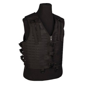 Mil-Tec Laser Cut Vest Lightweight - Black