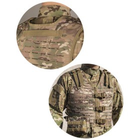 Mil-Tec Laser Cut Vest Lightweight - Multicam Black