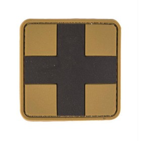 Mil-Tec PVC 3D Medic Velcro Patch LG - Coyote