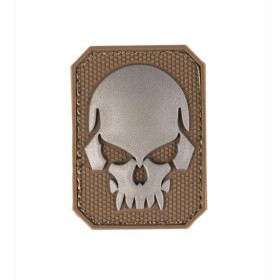Mil-Tec PVC 3D Skull Velcro Patch SM - Dark Coyote