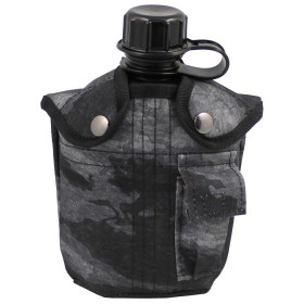 MFH US Canteen 1L w/ Cover - A-Tacs LE