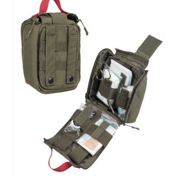 Mil-Tec IFAK Pouch 25pcs Laser Cut - Olive