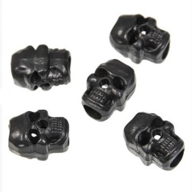 Mil-Tec Cord Stopper Skull (10pcs) Black